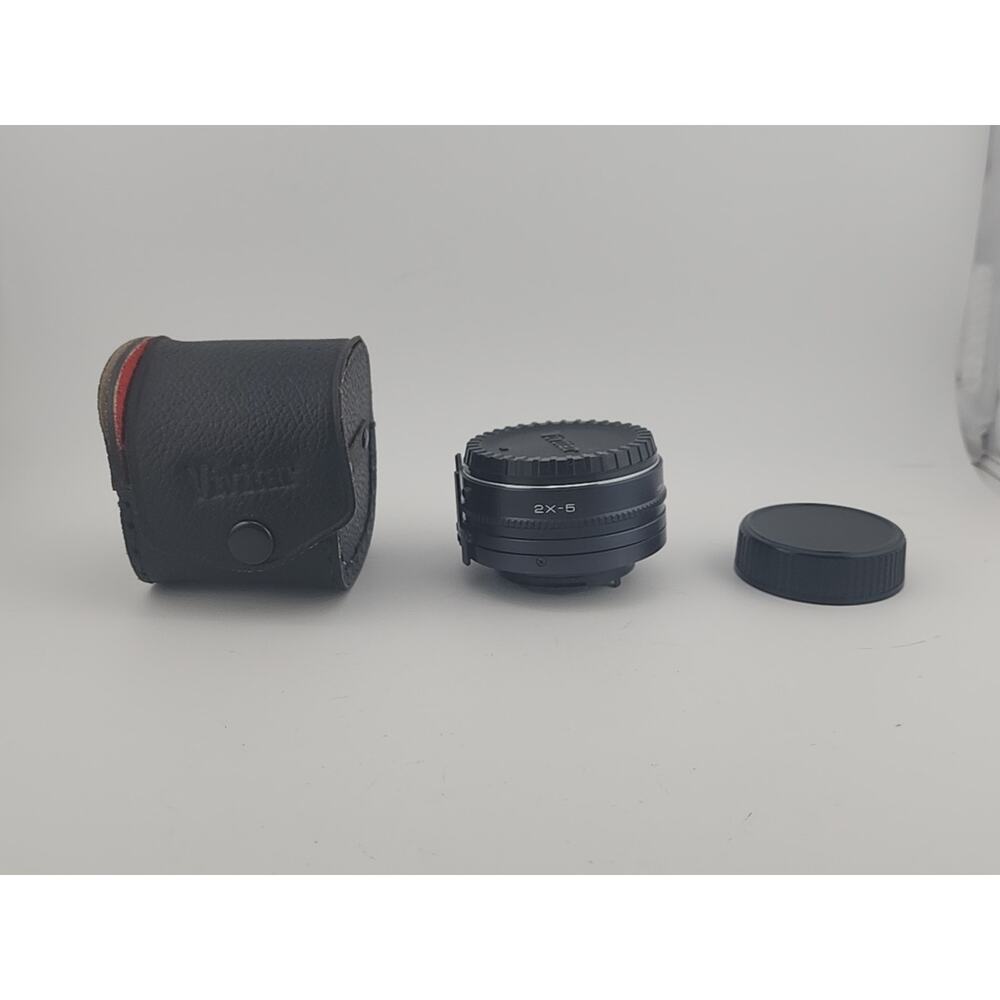 Vivitar Automatic Tele Converter 2x-5 w/ Caps, Case - Lens Made In Japan